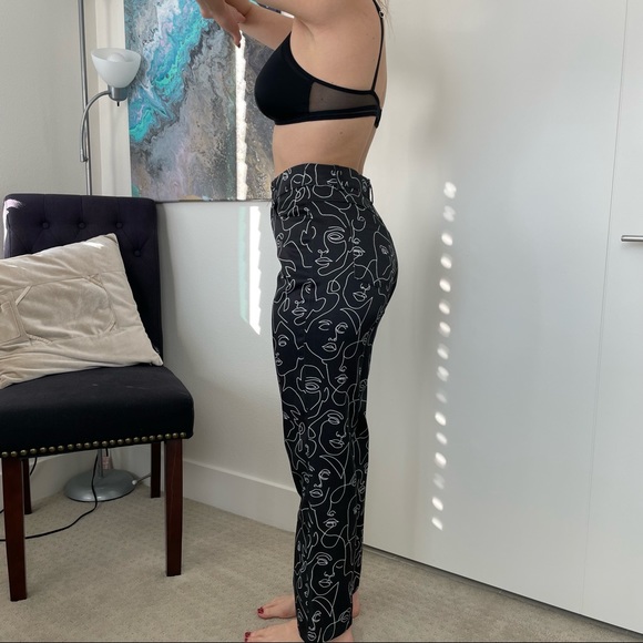 Black & White Face Trouser Pant - Picture 3 of 5